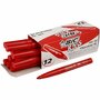 Kleurstiften - Viltstiften - Stiften Dikke Punt - Rood - Lijndikte: 3mm - Visa Color - 12 Stuks