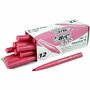 Kleurstiften - Viltstiften - Stiften Dikke Punt - Roze - Lijndikte: 3mm - Visa Color - 12 Stuks