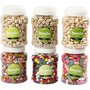 Houten Kralen - Assortiment - 6 x 200 gr - 5-25 mm - Houten Knutselkralen in 6 Plastic Emmers - Geschikt voor DIY Sieraden & Creatieve Handwerken