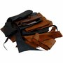 Echt Leer - Hobbyleer - Natuurlijke Leer Stukken - Divers Gekleurd Leer - DIY Leer Voor Knutselen - Leren Lappen - Handwerk Leer - Dikte 1,0-1,2mm - Creatief Leren Materiaal - 2kg