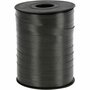 Cadeaulint, zwart, B: 10 mm, glossy, 250 m/ 1 rol