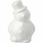 Sneeuwpop, wit, H: 17 cm, 1 stuk