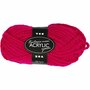 Acrylgaren - Fantasia Garen - Fuchsia Garen - Breigaren - Haakgaren - Handwerk Garen - Knutselgaren - Hoogwaardig 2-Draads 100% Acryl garen - Naald nr. 9 - 35 Mtr - 50 Gram - 1 Bol