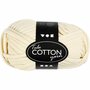 Textielgaren - Borduurgaren - DIY Macramé Garen - Breigaren - Katoengaren - Hobby Garen - Handwerkgaren Voor Creatieve Projecten - Kleur: Off-White - 45m - 100gr - 1 Bol