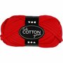 Textielgaren - Stevig & Duurzaam Breigaren - Macramé Garen - Handwerkgaren - DIY Borduurgaren - Kleur: Rood - Creatief Garen Voor Knutselen & Mode - 45m - 100gr - 1 Bol