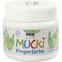 Kreul Mucki Vingerverf - Wit - 150 ml - Voor Kinderen - Waterbasis