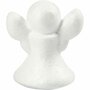 Engel, wit, H: 6 cm, 5 stuk/ 1 doos