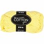 Geel Katoengaren - 100% Katoenen Breiwol - Hoogwaardig Haakgaren - Zacht & Duurzaam Garen voor DIY Handwerk, Breien & Macramé - 80-85 m - Maxi Formaat - 50 gr - 1 Bol