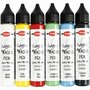 Kaarsversierpen - Kaarsdecoratie Verf - DIY Kaars Versieren - Sterke Kleuren - Kaarsen Stiften - Kaars Ontwerp Verf - Vaste Kaarsverf - 6x28 ml - 1 Set