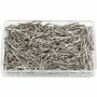 Kopspelden - Zilveren DIY Naaiaccessoires - Metalen Spelden Voor Handwerk & Kleding - Stevig en Duurzaam - Creatieve Spelden Voor DIY Projecten - Lengte 16 mm - Ø 0,65 mm - Gewicht 25 gram per verpakk