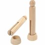 Wasknijpers Hout - Sterke Houten Klemmen - Knutsel Klemmetjes - DIY Decoratie - Mini Klemmetjes - Houten Wasknijpers - Knijpers Voor Foto’s - L 9,5 cm - 5 Stuks