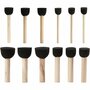 Foam Tamponeerstokjes - Tamponeer Foam - Hobby Tamponeer Stokjes - DIY Foam Stokjes - Decoratief Schilderen - Ronde Foam Stokjes - Diverse Maten Tamponeerstokjes - L: 9-10cm / 12 Stuks