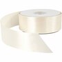 Satijnlint Crème - Luxe Glanzend Lint - Decoratief Lint Voor Cadeaus & Knutselen - Brede Rol Satijnlint Voor DIY, Hobbymaterialen & Bruiloften - 38 mm Breed - 50m Op Rol