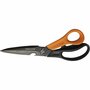 Multifunctionele Schaar - Fiskars Titanium Gecoat - Scherp & Duurzaam - Geschikt voor Papier, Karton, Stof & Tape - Extra Handige Messen Slijper in Handvat - 23 cm