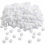 Pom-poms - Ronde Balletjes - Zacht - Wit - Dia: 10 mm - Creotime - 450 stuks