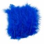 Kalkoenveren - Home deco - Kalkoenveren - Veren - Blauw - 5-12cm - Creotime - 15 Stuks