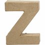 Papieren Mâché Letter Z - Creatieve Papieren Letters - Verfbare Decoratieletter - DIY Letters voor Kinderen - 10 cm - 1 Stuk