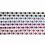 Strasstenen Stickers - Zelfklevende Rhinestone Stickervellen - Zwart, Blauw, Paars, Rood - DIY Decoratie Voor Kaarten & Scrapbooking - 15x4 mm - 8 Vel