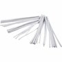 Chenille Draad - Pluche Draad - Pijpenragers - Metaal Draad - Fleecedraad - DIY Draad - Flexibel Decoratief Knutsel Draad - Buigzaam Draad - Wit - Lengte: 30cm - Dikte: 6mm - 50 Stuks