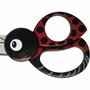 Kinderschaar - Lieveheersbeestjes Motief - DIY Schaar Voor Papier Knippen - Lengte 13cm - Creatieve Projecten Voor Kinderen - 1 Stuk