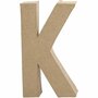 Grote Letter - Decoratieve Letters - Houten Letters - DIY Decoratie - Creatieve Letters - Houten Figuren - Houten Decoratie - K - 20,3x11,5 cm - Dikte 2,5 cm - 1 Stuk