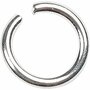 Ringen, verzilverd, afm 7 mm, dikte 1 mm, 400 stuk