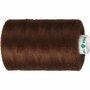 Naaigaren Bruin - 100% Polyester - Extra Sterk & Duurzaam - Perfect voor Naaiprojecten, Textielwerk & Ambachten - Geschikt voor Hand- & Machinenaaiwerk - 1000 m - 1 Rol