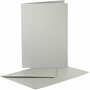 Kaarten En Enveloppen - Kaartenset - Dubbelzijdige Kaarten - DIY - Kaarten Maken - Zilverkleurig Parelmoer - A6 - Kaart: 10,5x15 cm - 230 Grams - Envelop: 11,5x16,5 cm - 10 Sets