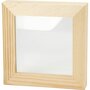 3D Lijst Met Glas - Houten Lijst Met Glas - Decoratieve 3D Lijst - 3D Fotolijst - Vierkante Lijst Met Glas - 3D Schilderijlijst - Dubbel Glas Lijst - Lijst Voor 3D Decoraties - Dikte:2,5cm - 12,3x12,3