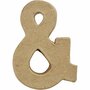 Papier-Mâché Teken & - DIY Kartonnen Teken - Hobby Deco - Handgemaakt - Knutselmaterialen - DIY Vorm - Creatief Knutselen - H 10 cm - B 7,5 cm - Dikte 1,7 cm - 1 Stuk