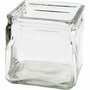 Vierkant glas, H: 10 cm, afm 10x10 cm, 12 stuk/ 1 karton
