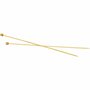 Breinaalden - Bamboe - Hoogwaardige Kwaliteit - Licht & Sterk - Perfect voor Breiliefhebbers - Gladde Afwerking - Dikte: 4 mm - L: 35 cm - 1 Paar