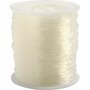 Elastisch Koord - Transparant Nylon Draad - Rekbaar Koord - DIY Koord - Elastisch Draad - Rekbaar Hobbydraad - Handwerk & Sieraden Maken - Sterk Nylon Touw - 1mm Dikte - 50m - 1 Rol