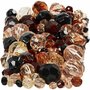 Facetkralen Mix - Goudkleurige Kralen Set - Glanzende Sieraden Kralen - DIY Knutselset Voor Decoratie & Armbanden - Afmetingen 4-12 mm - Gatgrootte 1-2,5 mm - 250 g