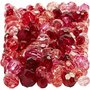 Facetkralen Mix - Rode Harmonie - Glaskralen Voor Sieraden Maken - Decoratieve DIY Kralen - Afmetingen 4-12 mm - Gatgrootte 1-2,5 mm - Luxe Glaskralen - Gewicht 250 Gram - Set Voor Armbanden en Kettin