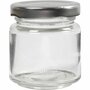 Glazen Pot - Transparante DIY Bewaarpot - Geschikt Voor Decoratie, Hobby en Keukengebruik - Hoogte 6,5 cm - Diameter 5,7 cm - Inhoud 100 ml - Set van 12