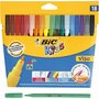 Stiften Diverse Kleuren - Viltstiften - Kleurstiften - Tekenstiften - Kinderstiften Met Fijne Ronde Punt - Waterbasis - Premium Kwaliteit - Kindvriendelijke Stiften - Lijndikte 1,6mm - BIC Visa Color