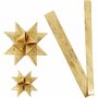 Gouden Vlechtstroken - Luxe Papieren Knutselstroken - DIY Sterren Maken en Feestelijke Decoratie - Hoogwaardig Gevlochten Papier met Glanzende Afwerking - 32 Stuks