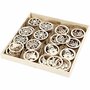 Kerstornamenten - Kerstdecoratie - Triplex Kerstversiering - Houten Kerstornamenten - Kerstboomdecoratie - 144 Stuks - 8 cm - Dikte 0,3 cm