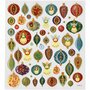 Stickers Kerstballen - Kerst Raamstickers - Zelfklevende Decoratie - Feestelijke Stickers - Kerstboom Decoratie - DIY Kerstversiering - Knutsel Stickers - 15x16,5 cm - 1 Vel