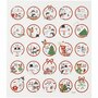 Stickers Polar Pret 1-24 - Advent Stickers Met Poolthema - Zelfklevende Stickers Voor DIY Knutselen & Scrapbooking - 15x16,5 cm - 1 Vel