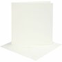 Kaarten En Enveloppen - Kaartenset - DIY - Kaarten Maken - Off-White - Kaart: 15,2x15,2 cm 220 Gram - Envelop: 16x16 cm 120 Gram - 4 Sets