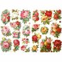 Vintage Plaatjes - Rozen Thema - Romantisch Retro Design - DIY Scrapbooking - Fotoalbum Decoratie - Papieren Knipplaatjes - Formaat 16,5x23,5 cm - Set van 2 Vellen