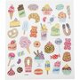 Stickers - Snoep Thema - Kindvriendelijke Decoratieve Stickers - Zelfklevend voor Kaarten Maken - DIY Scrapbooking Feestdecoratie - Afmetingen 15x16,5 cm - 1 Vel