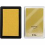 Stempelinkt Goud - Metallic Stempelinkt - Waterdichte Stempelinkt - DIY Kaarten - Gouden Stempelverf - Luxe Stempelinkt - Kalligrafie Inkt - H 2 cm - 9x6 cm - 1 Stuk