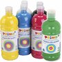 Acrylverf - Standaard Kleuren - Luxe Schoolverf - Acrylaatverf - Acrylic paint - Matte Waterbasis Hobbyverf - Knutselen en Verven - Sneldrogende Verf - 12x1000ml