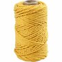 Macramé Koord Geel - Driedraads Macramé Touw - Stevig & Flexibel Garen - Perfect voor Wanddecoratie, Boho Stijl Interieur & Hobbyprojecten - 55 m x 4 mm - Extra Sterk