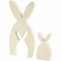 2-in-1 Houten Sneeuwpop Figuren - DIY Kerstversiering - Winter Decoratie Set - Zelfbouw Hout Figuren - Knutselen Met Hout - 7,7+20 cm - 5,3+11,3 cm - 2 cm - 1 Set