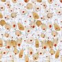Inpakpapier, beige, rood, Rendieren, B: 50 cm, 80 gr, 5 m/ 1 rol