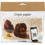 Mini Hobbyset CrÃªpepapier - Klaprozen DIY Bloemen Maken - Hoogwaardige CrÃªpe-Verhouding 180% - Creatief Hobbyproject voor Decoratie & Kunstwerken - 105 gr - 1 Set